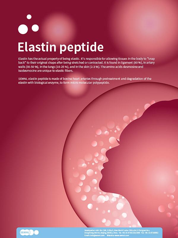 Elastin Peptide treatments to smooth skin texture