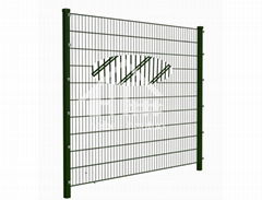 High Quality Public Facility Walkway Pedestrian Double Wire Panel Fence