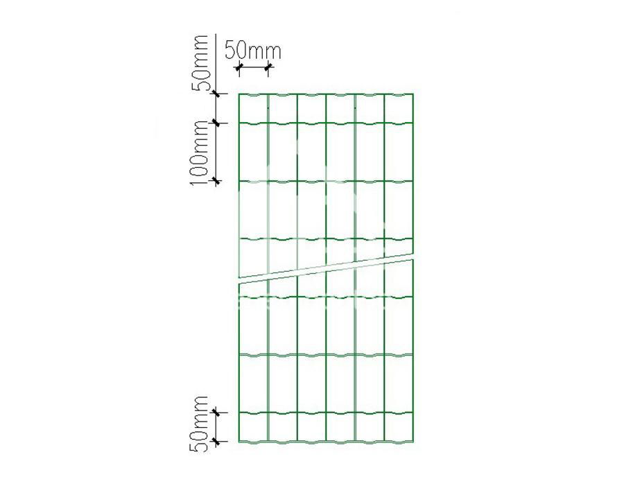 Highly durable Holland welded wire mesh PVC coated green color euro fence