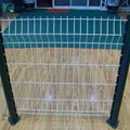 Dark Green 3D Curved Security Welded Wire Fence 1