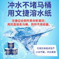  文捷溶水衛生紙水溶紙可溶水卷紙融水卷筒紙廁紙巾4層120g20卷/件 4