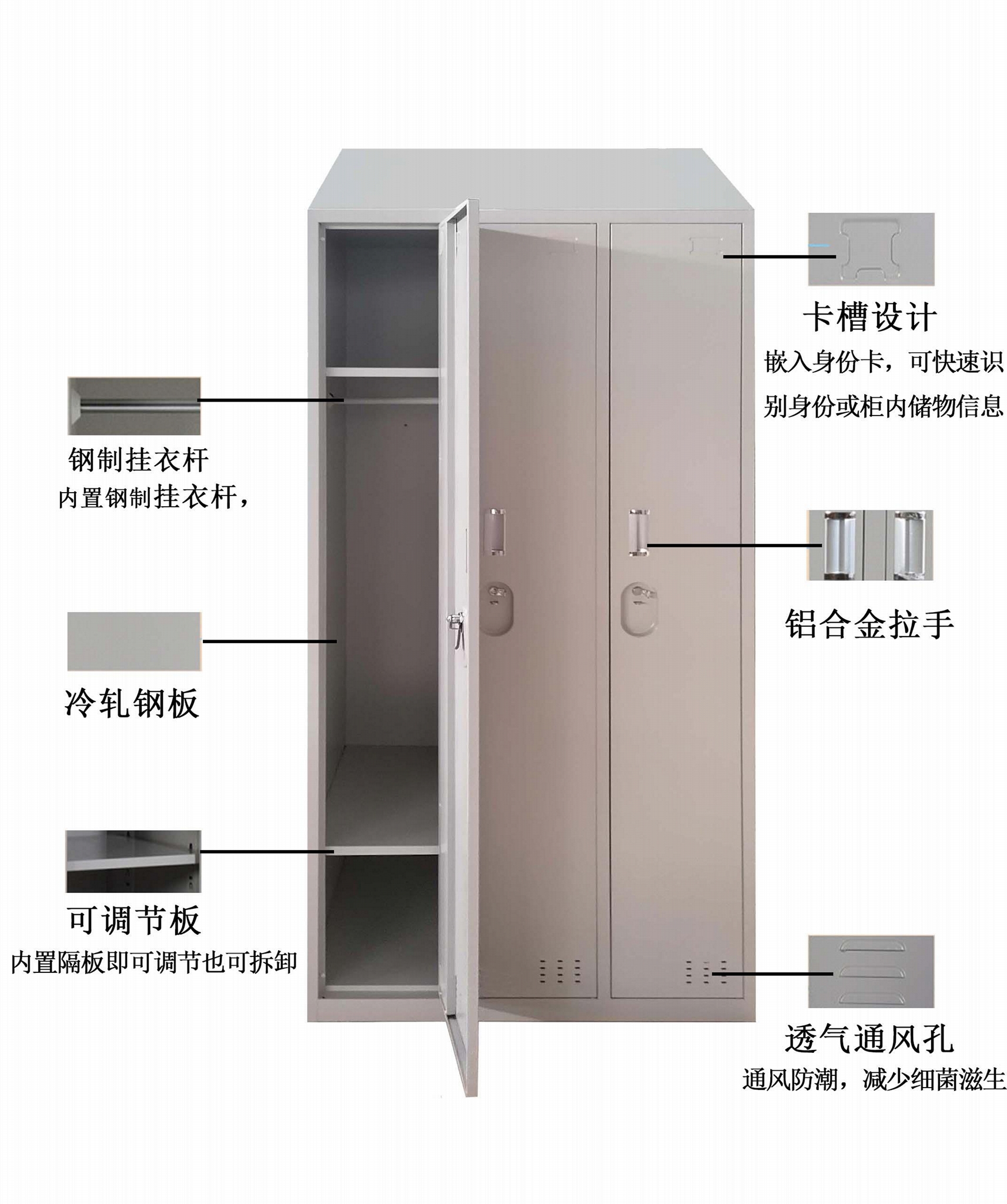 铁皮三门更衣柜 4