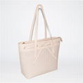 BEIGE WOMEN TOTE BAG LAIDES HANDBAG 3