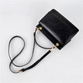 BLACK COLOR RECTANGULAR LADIES LEATHER HANDBAG 2