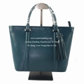 BLUE TOTE HANDBAG