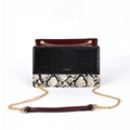 CONTRAST COLOR PYTHON CROSSBODY FASHION