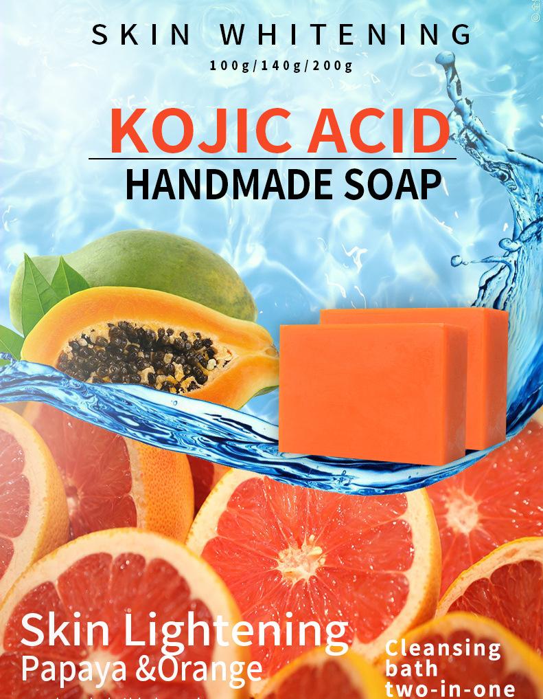 In Stock Soap Manufacturers Hand Made Soaps Papaya Whitening Anti-Aging Kojic Ac 4