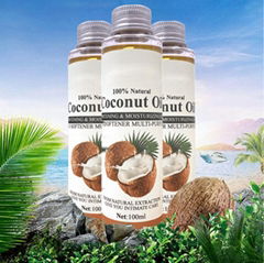 100 ml Organic Fractionated Hair Beauty Oil Skin Moisturizer Virgin Coconut oil