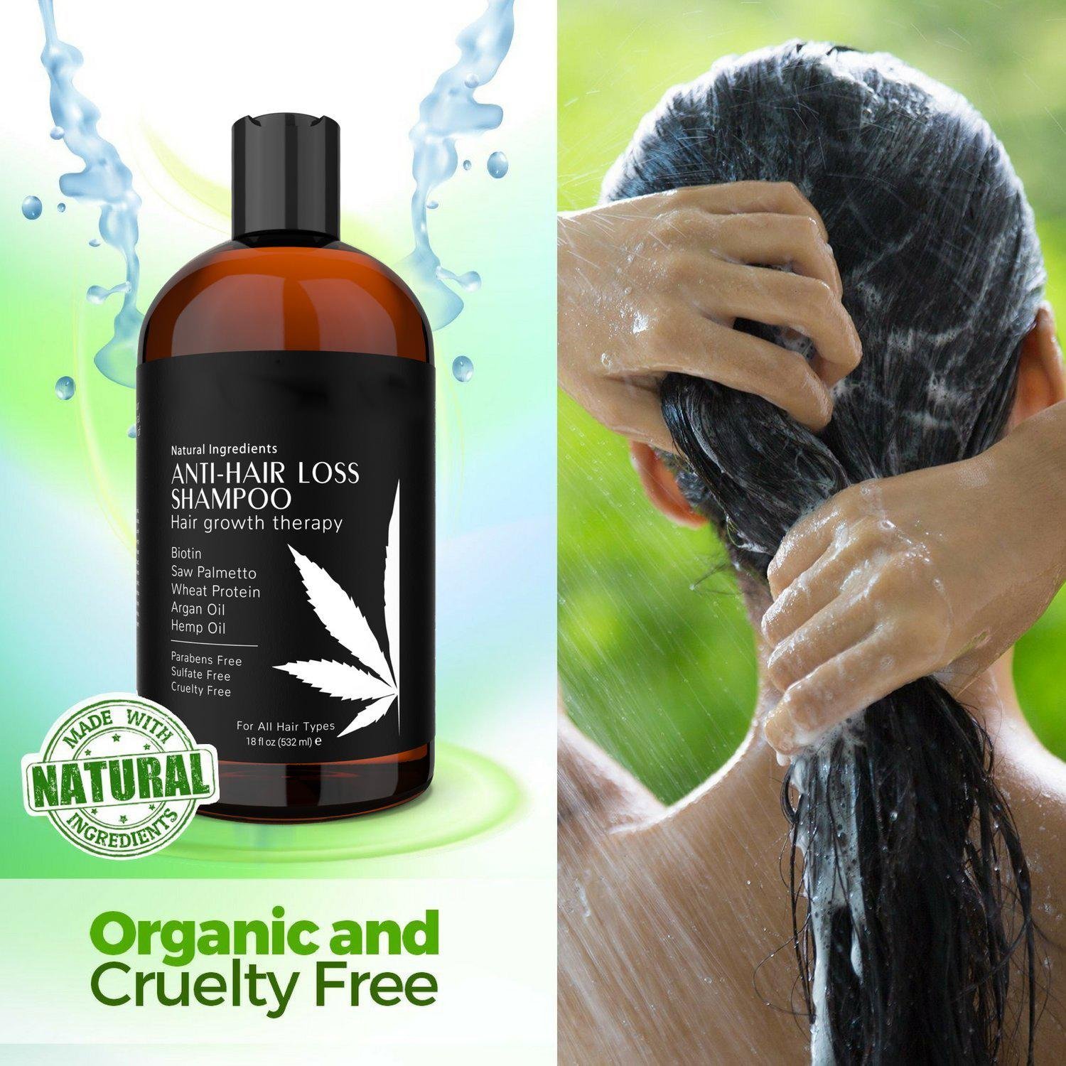  Wholesale Natural Vegan Anti Hair Loss Biotin Shampoo Cbd Hemp Shampoo 5