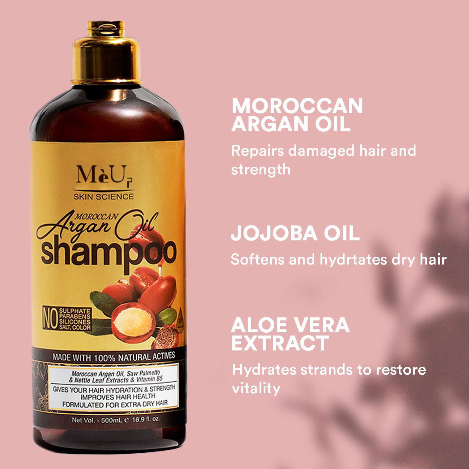 Private Label 100% Natural Pure Organic Sulphate Free Argan oil Shampoo Conditio 4