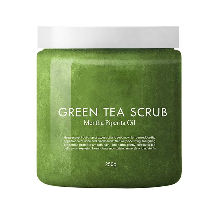 OEM ODM wholesale organic exfoliating green tea body scrub foot scrub