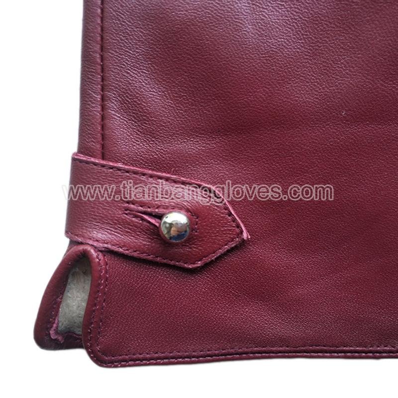 Classic women's  Lambskin nappa Leather Gloves 3