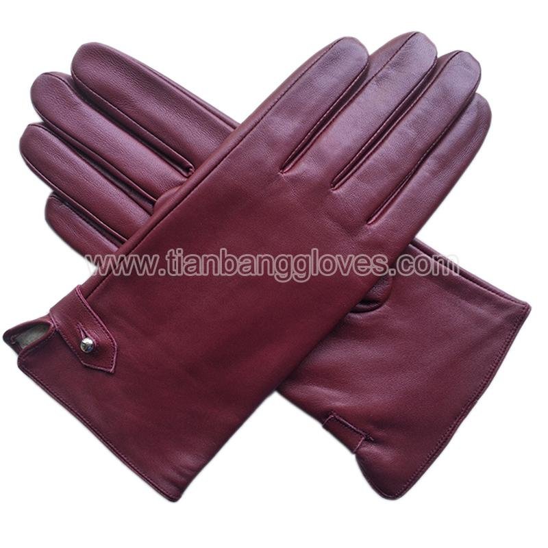 Classic women's  Lambskin nappa Leather Gloves
