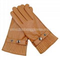 Fashion men's leather glove with