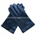Men's Silk Lined plain lambskin Leather Gloves for driving and casual wear 1