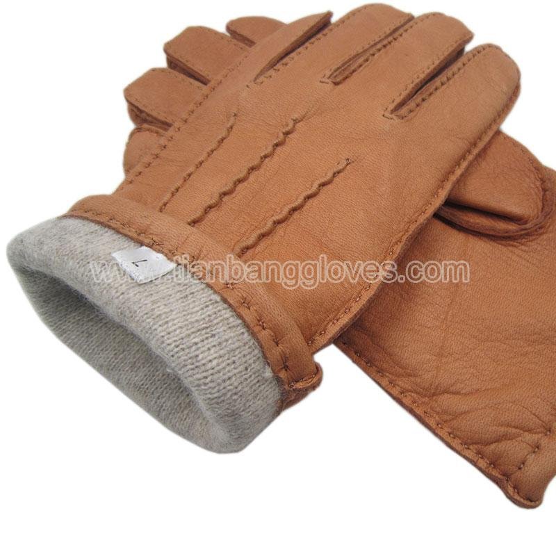 classic handsewn deerskin men's leather gloves 4