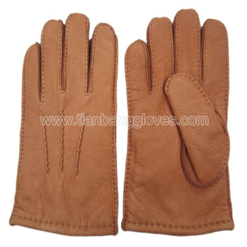 classic handsewn deerskin men's leather gloves 2