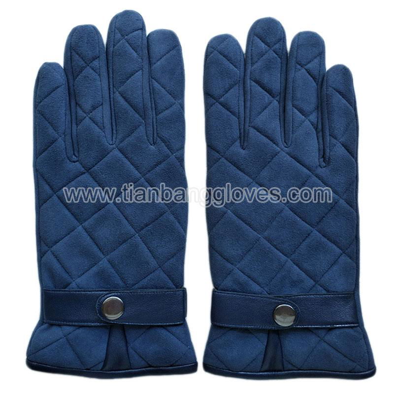 Thick winter leather glove for men 3