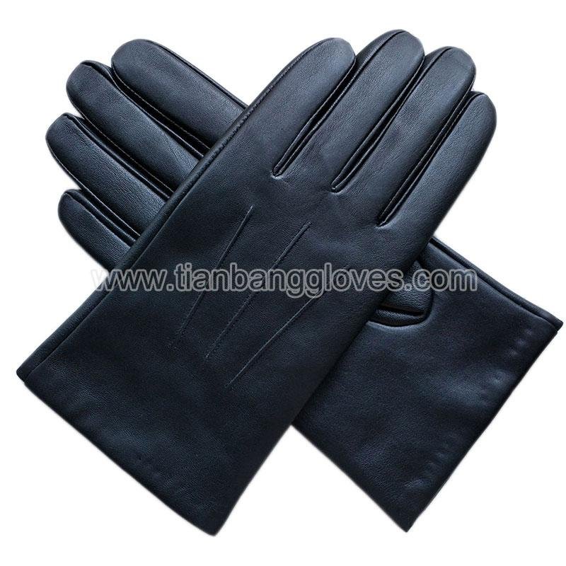 cashmere lined sheep nappa leather touchcreen gloves 