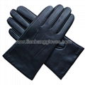 cashmere lined sheep nappa leather touchcreen gloves  1