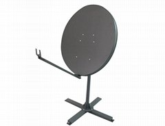 Ku-120cm steel VSAT satellite dish with easy angle adjustment