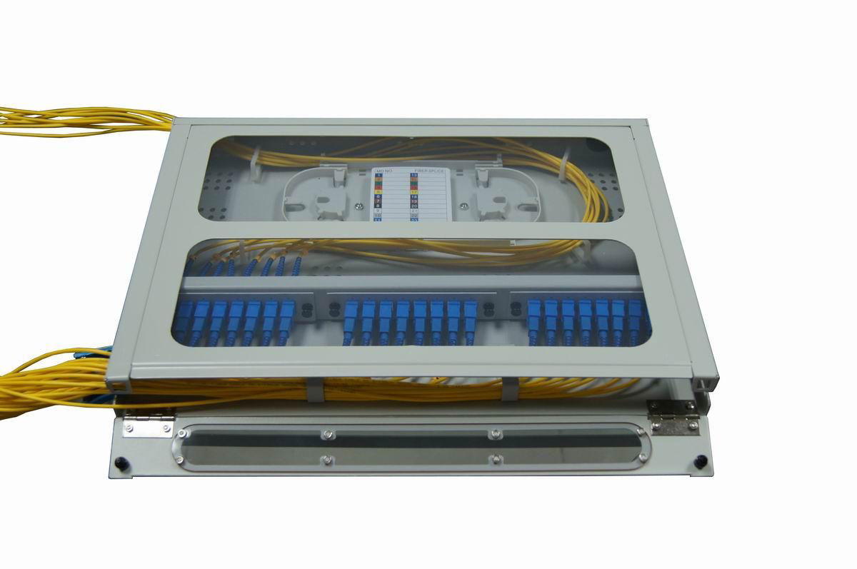 FLK-FTB-RTC Series Fiber termination Box with Transparent cover Fixed Rack-mount 4