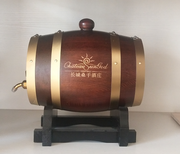 5L oak barrel wine barrel without liner wooden wine barrel mini barrel  2