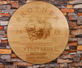 Oak barrel head decoration barrel wall decoration handmade gift logo