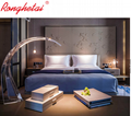 Ronghetai 5 star luxury Moderno Hotel furniture suite custom made metal fabric h 4