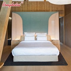 Ronghetai Hot Sale Italian Classic Bedroom Set Bed Hotel Furniture (AQH7)