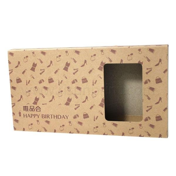 Kraft Material Drawer Box With Image Printing Kraft Paper Packaging Box For Gift 4