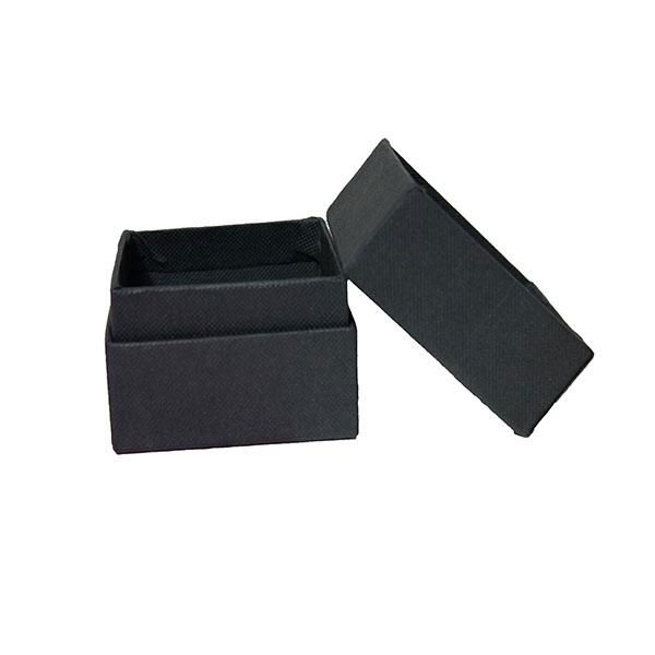 Cardboard Paper Black Small Gift Box Print Silver Logo 2