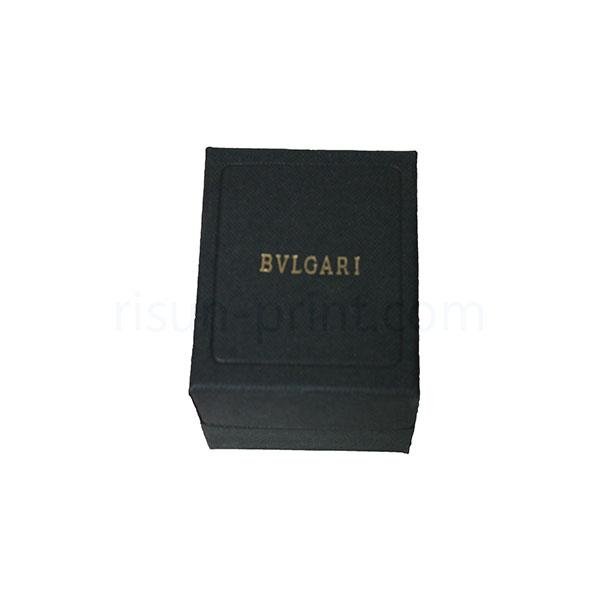 Cardboard Paper Black Small Gift Box Print Silver Logo 3