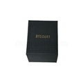 Cardboard Paper Black Small Gift Box Print Silver Logo 3