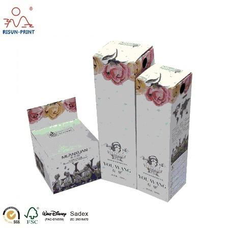 Paper Box Printing UV Coating Elegant Packaging Cosmetic Box