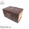 Wooden Leather Wine Box Wooden Box Gift Box 2