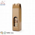 Custom portable Promotional 1 Bottle 2 Bottles Wine Spirits Beer Paper Packaging