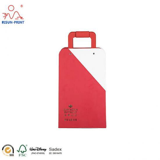 red Matte Lamination Collapsible Gift Packing Boxes Foldable Packaging Box