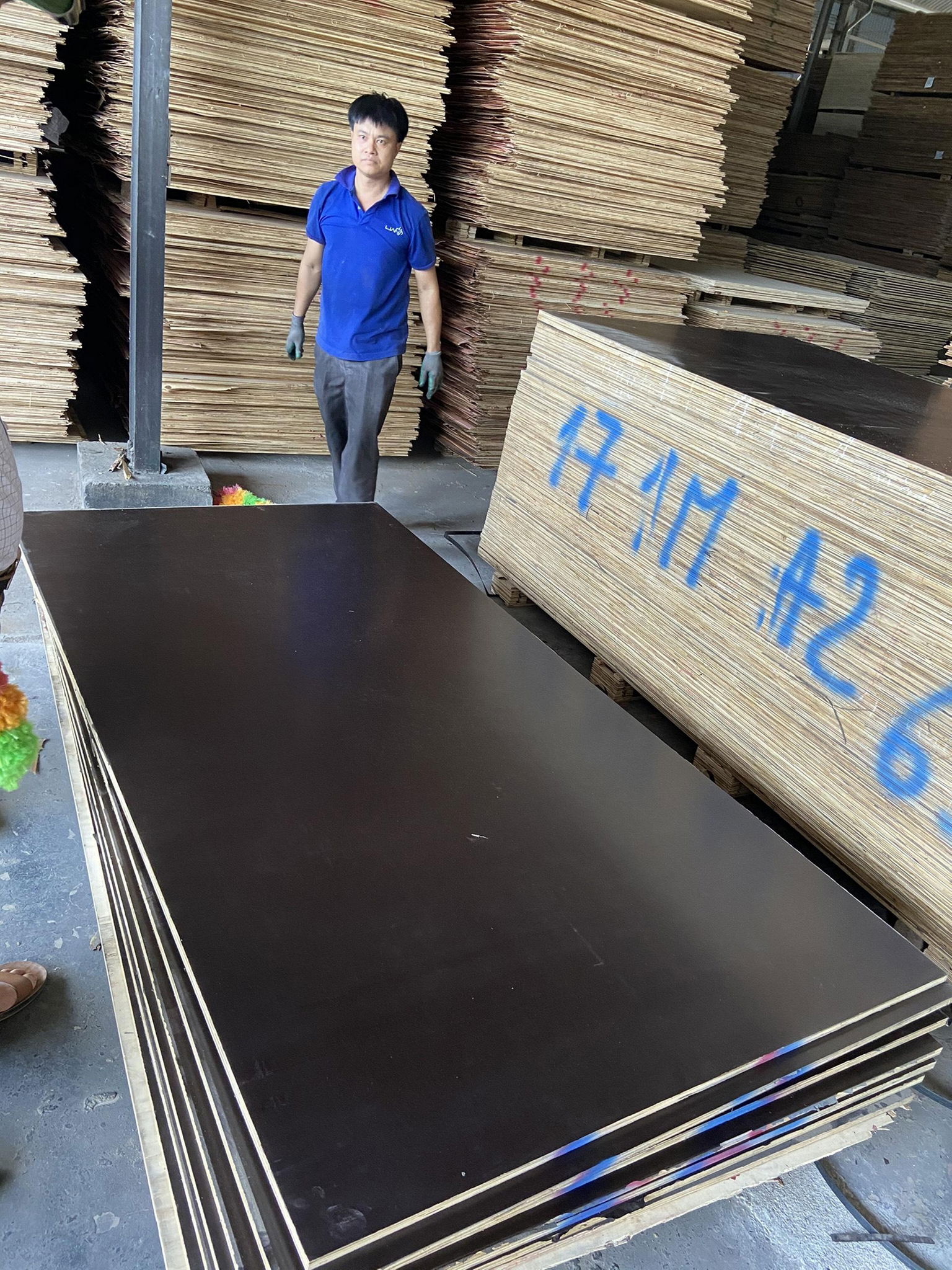 Film faced plywood for construction from Vietnam factory