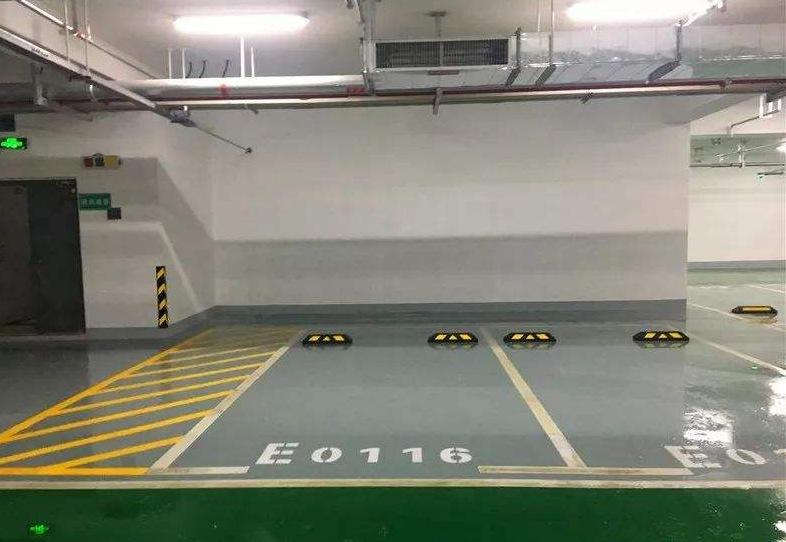 南京地下车库停车位划线 3
