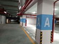 南京達尊道路地下停車場地下車庫劃線及牆柱面顏色分區 5