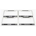 American stainless steel carbon fiber license plate frame     