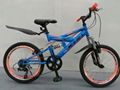 Children and adolescents mountain bike