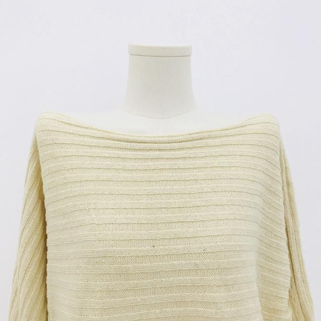 Straight neck front short back long fashion women's knitting Pullover 5