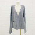 Hot selling V-Neck long sleeve soft knitted women's cardigan 