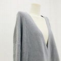 Hot selling V-Neck long sleeve soft knitted women's cardigan  4