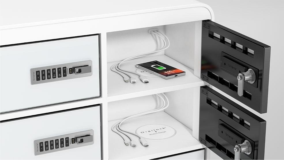 Digilock Juicebar Mobile Phone Device Cable Wireless Charging Locker