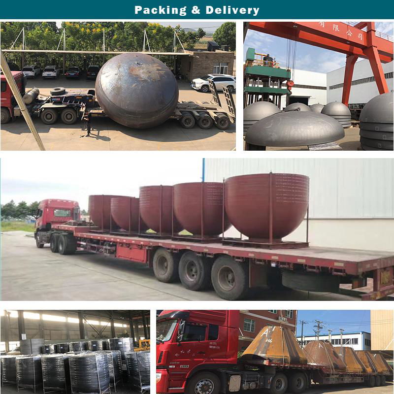 tank dishes end cap Hemispherical Ellipsoidal conical Dished Head 5