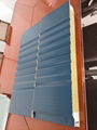 Metal curtain wall rock wool sandwich panel 4