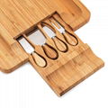 Bamboo Board with Cutlery Set 4